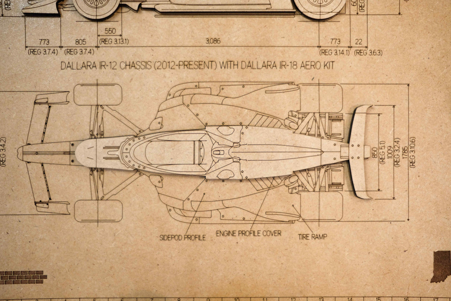 Indy 500 3D wood art – Indianapolis Motor Speedway® decor by PayneCraft