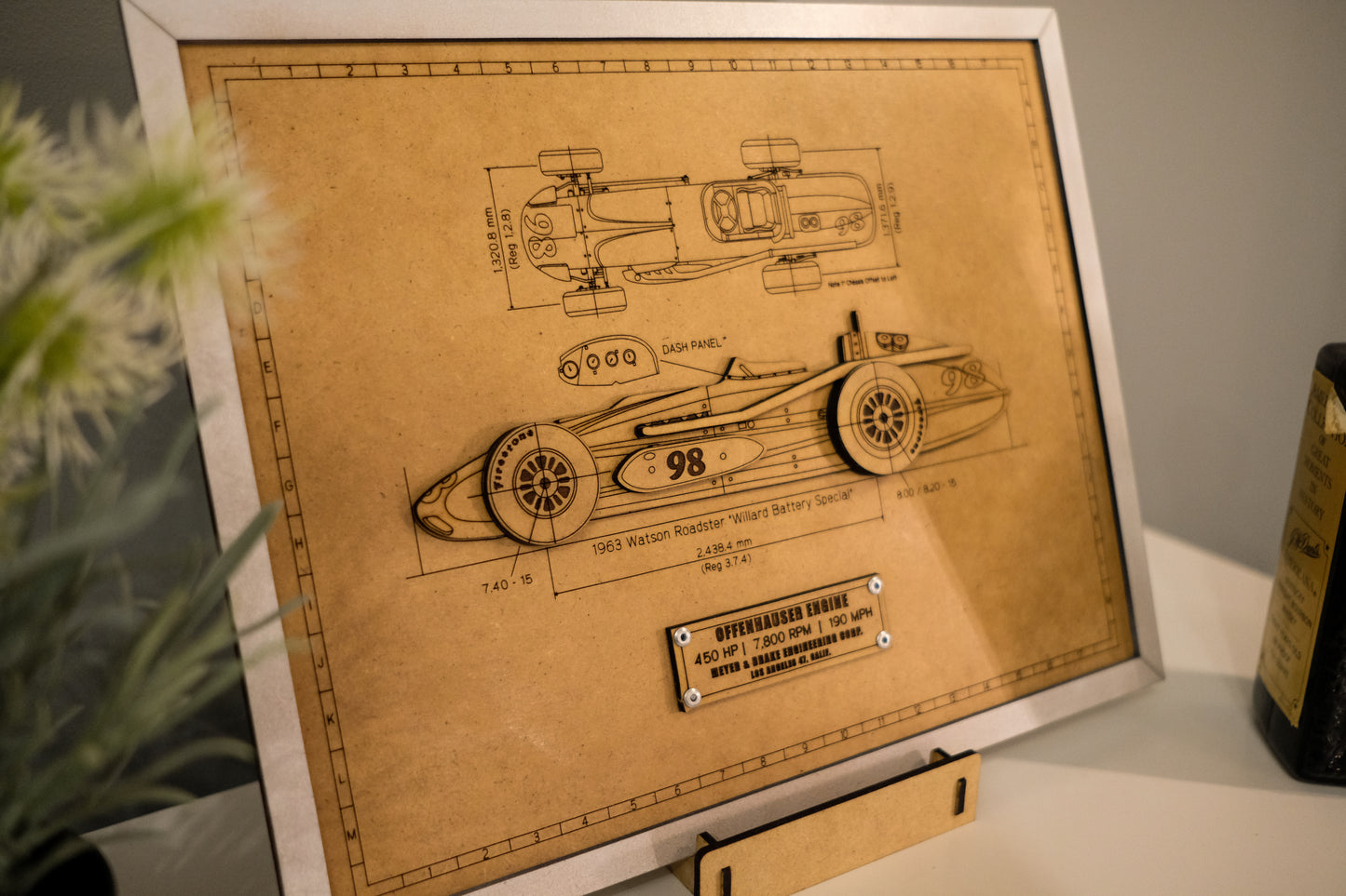 Indy 500 3D wood art – Indianapolis Motor Speedway® decor by PayneCraft