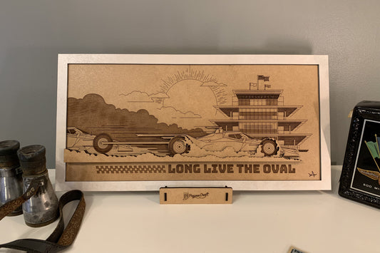 Indy 500 3D wood art – Indianapolis Motor Speedway® decor by PayneCraft