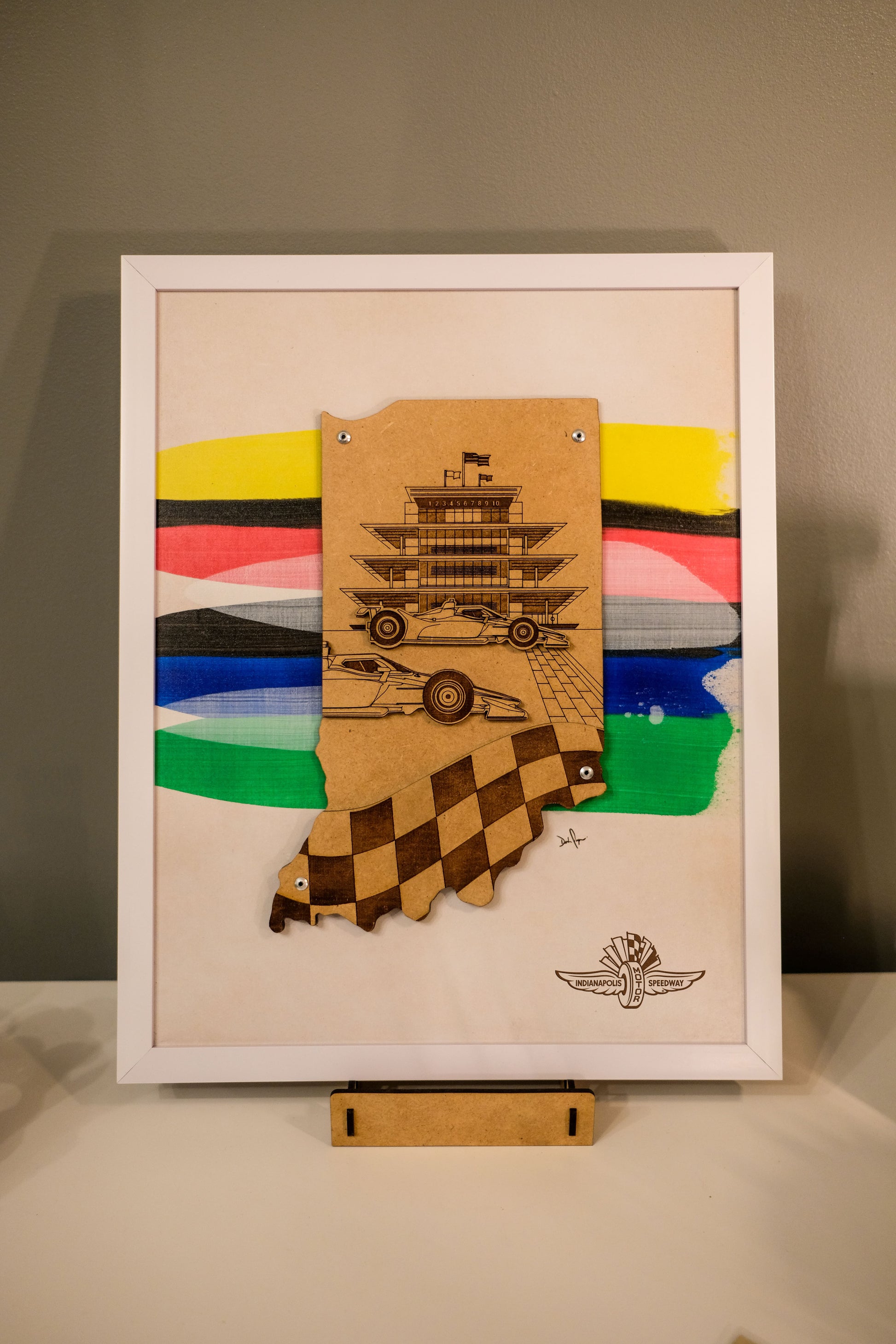 Indy 500 3D wood art – Indianapolis Motor Speedway® decor by PayneCraft