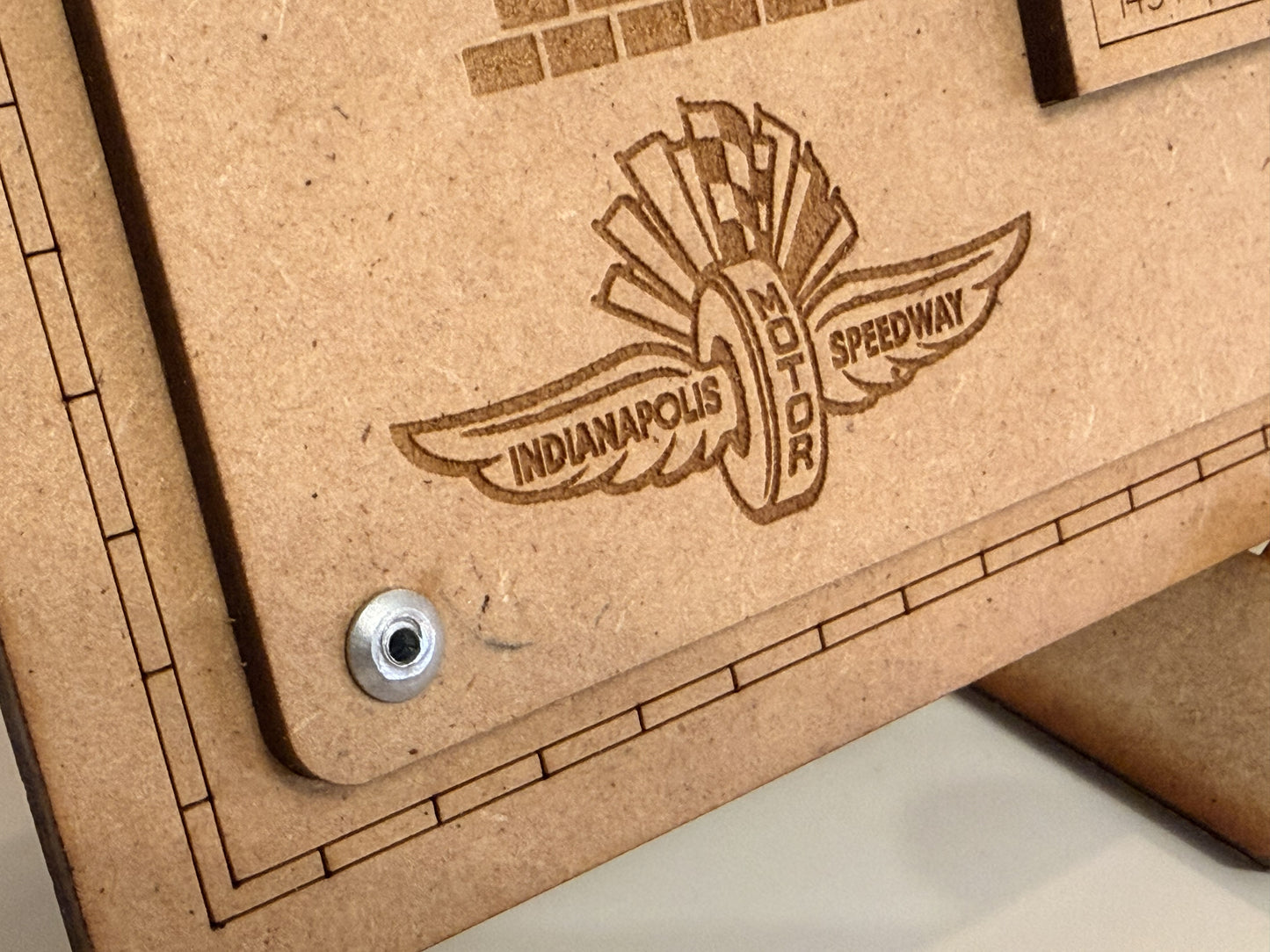 Johnny Rutherford & the 1980 Yellow Submarine – 3D Wood Art Display - Indy 500®