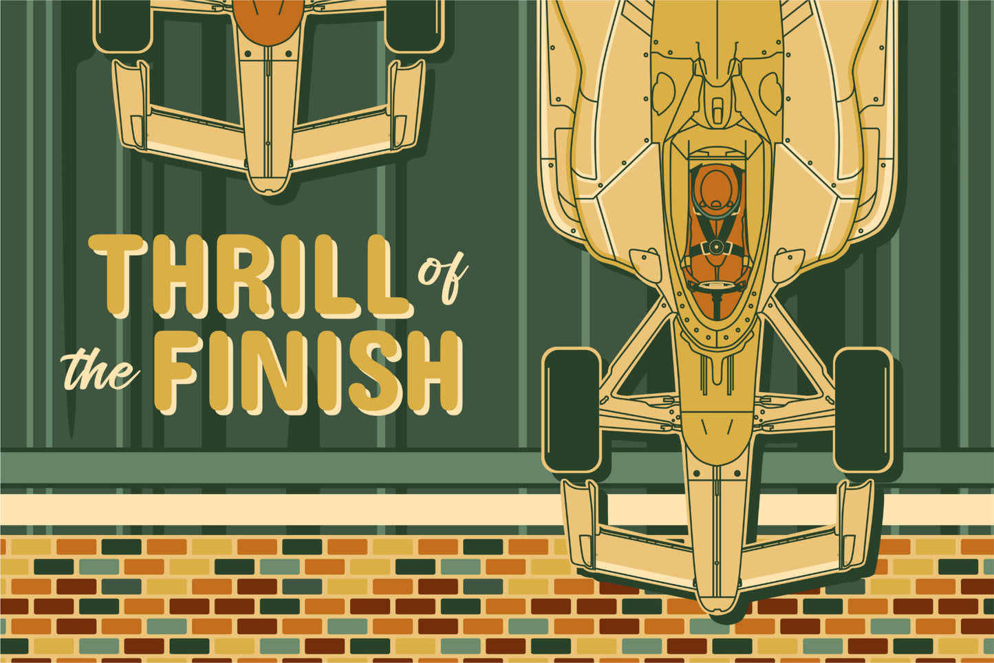 Indy 500 art print – Indianapolis Motor Speedway® vintage racing poster by PayneCraft