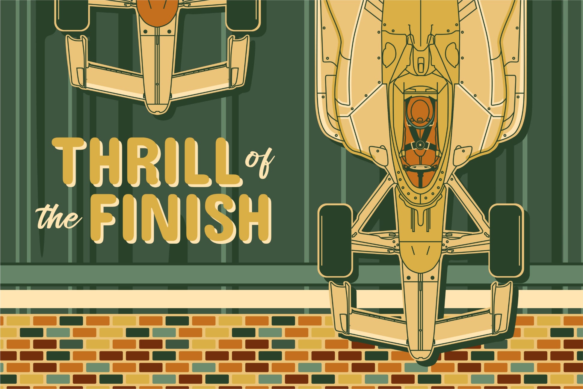 Indy 500 art print – Indianapolis Motor Speedway® vintage racing poster by PayneCraft