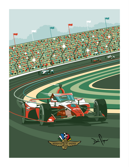 Indianapolis 500® Officially Licensed Illustration Signed Art Print